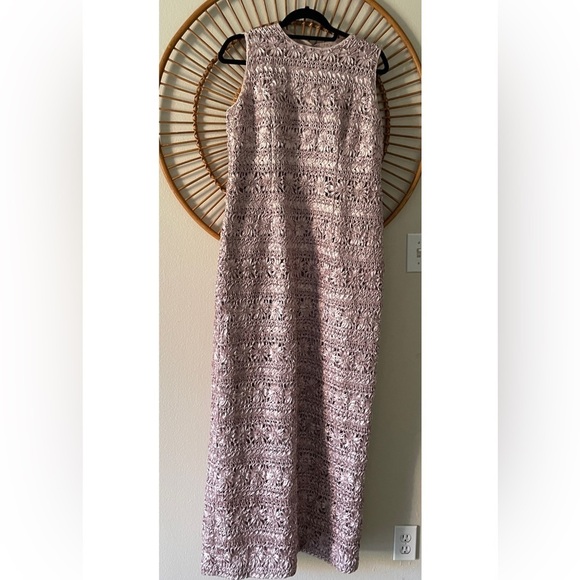 JS Collections Cutout Back Soutache Gown in Pink Sz 14 - Picture 2 of 16